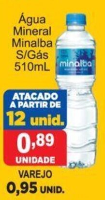 Agua Mineral Minalba S/Gas 510ml
