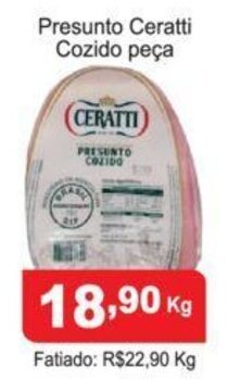Calvo Atacadista Presunto Ceratti Cozido peca 1kg oferta