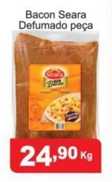 Calvo Atacadista Bacon Seara Defumado 1kg oferta