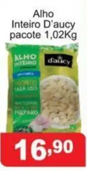 Alho Inteiro D'aucy pacote 1.02kg