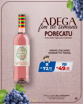 Supermercado Porecatu VINHO ITALIANO MOSKETTO 750ML oferta