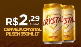 DB Supermercados CERVEJA CRYSTAL PILSEN 350ML LT oferta