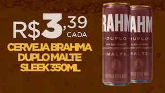 DB Supermercados CERVEJA BRAHMA DUPLO MALTE SLEEK 350ML oferta