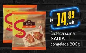 Cometa Supermercados Bisteca suína SADIA congelada 800g oferta