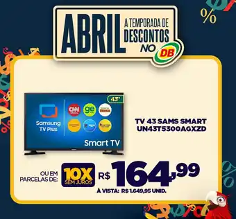DB Supermercados TV 43 SAMS SMART UN43T5300AGXZD oferta