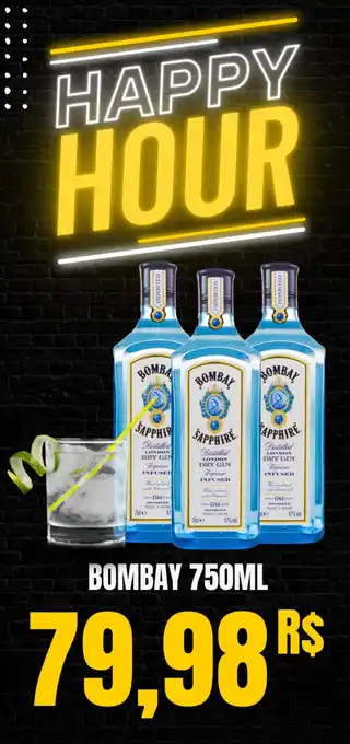 Mercadão Atacadista BOMBAY 750ML oferta