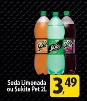 Soda Limonada Ou Sukita 2L