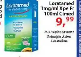 Chama Supermercados Loratamed 1mg-ml Xpe Fr 100ml Cimed oferta