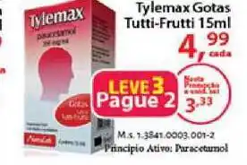 Chama Supermercados Tylemax Gotas Tutti-frutti Leve 3 Pague 2 15ml oferta