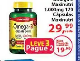 ômega 3 Maxinutri 1.000mg 120 Cápsulas Maxinutri
