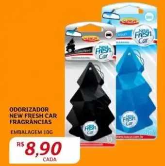 ODORIZADOR NEW FRESH CAR FRAGRÂNCIAS EMBALAGEM 10G