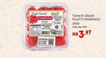 Tomate Grape Pilatti Orgânico 180g