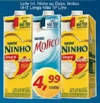 Supermercados Guanabara Leite Int. Ninho ou Desn. Molico UHT Longa Vida Tp 1L oferta