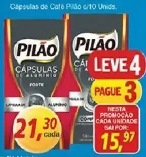 Supermercados Guanabara Capsulas de Cafe Pilao c/10 unids. oferta