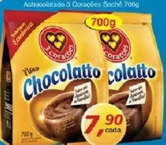 Achocolatado 3 Coracoes Sache 700g