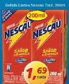 Supermercados Guanabara Bebida Lactea Nescau Trad. 200ml oferta
