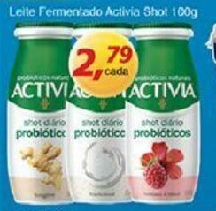 Supermercados Guanabara Leite Fermentado Activia Shot 100g oferta