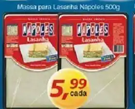 Supermercados Guanabara Massa para Lasanha Napoles 500g oferta