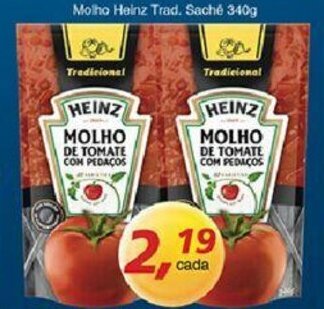 Supermercados Guanabara Molho Heinz Trad. Sache 340g oferta