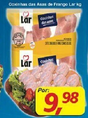 Supermercados Guanabara Coxinhas das Asas de Frango Lar 1kg oferta