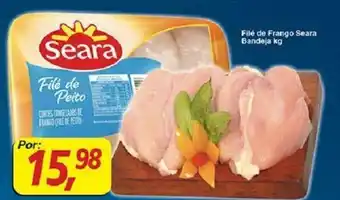 Supermercados Guanabara File de Frango Seara Bandeja 1kg oferta
