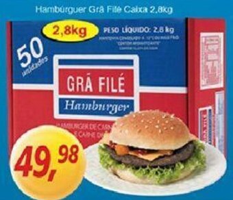 Supermercados Guanabara Hamburguer Gra file Caixa 2.8kg oferta