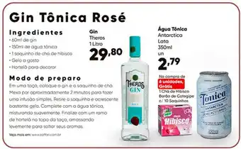 Zaffari Gin Tônica Rosé 1L oferta