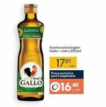 Coop Azeite ExtraVirgem Gallo Vidro 250ml oferta