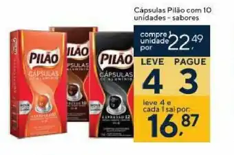 Capsulas Pilao com 10 unidades sabores