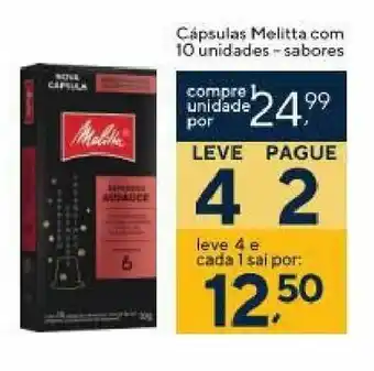 Coop Capsulas Melitta com 10 unidades sabores oferta