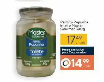 Coop Palmito Pupunha inteiro Master Gourmet 300g oferta