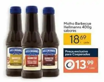 Coop Molho Barbecue Hellmann's 400g sabores oferta
