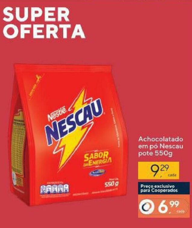 Achocolatado Líquido Nescau 1L - Supermercado Coop