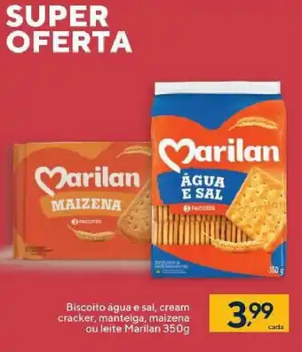 Biscoito Agua e Sal, Cream Cracker, Manteiga, Maizena ou Leite Marilan 350g