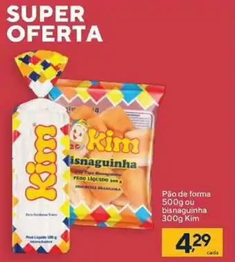 Coop Pao de Forma 500g ou Bisnaguinha Kim 300g oferta