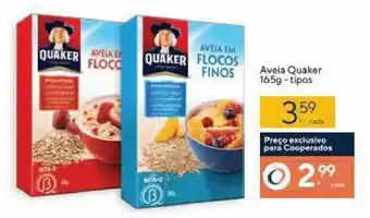 Aveia Quaker 165g tipos