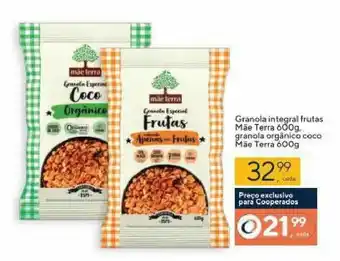 Coop Granola integral frutas Mae Terra 600g, granola organico coco Mae Terra 600g oferta