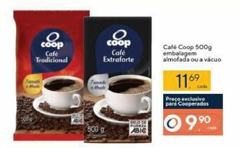 Coop Cafe Coop 500g embalagem almofada ou a vacuo oferta