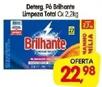 Cercadão Deterg. Pó Brilhante Limpeza Total Cx 2,2kg oferta