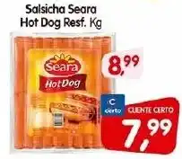 Cercadão Salsicha Seara Hot Dog Resf. Kg oferta
