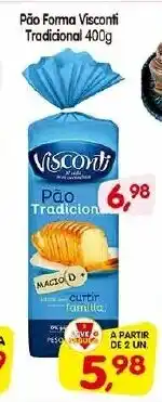 Cercadão Pão Forma Visconti Tradicional 400g oferta