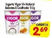 logurte Vigor Viv Natural Sabores E Coalhada 150g