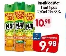 Cercadão Inseticida Mat Inset Tipos 270ml Gts 33% oferta