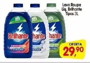 Cercadão Lava Roupa Liq. Brilhante Tipos 3L oferta
