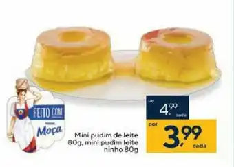 Coop Mini Pudim de Leite 80g, mini pudil leite ninho 80g oferta