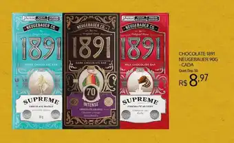 Bistek Supermercados CHOCOLATE 1891 NEUGEBAUER 90G oferta