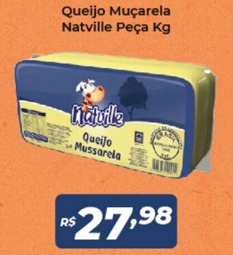 Atakarejo Queijo Mucarela Natville peca 1kg oferta