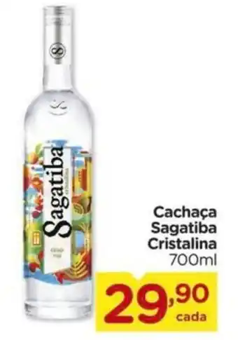 Carrefour Cachaça Sagatiba Cristalina 700ml oferta