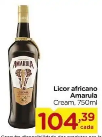 Carrefour Licor africano Amarula Cream, 750ml oferta