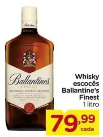 Carrefour Whisky escocês Ballantine's Finest 1 litro oferta